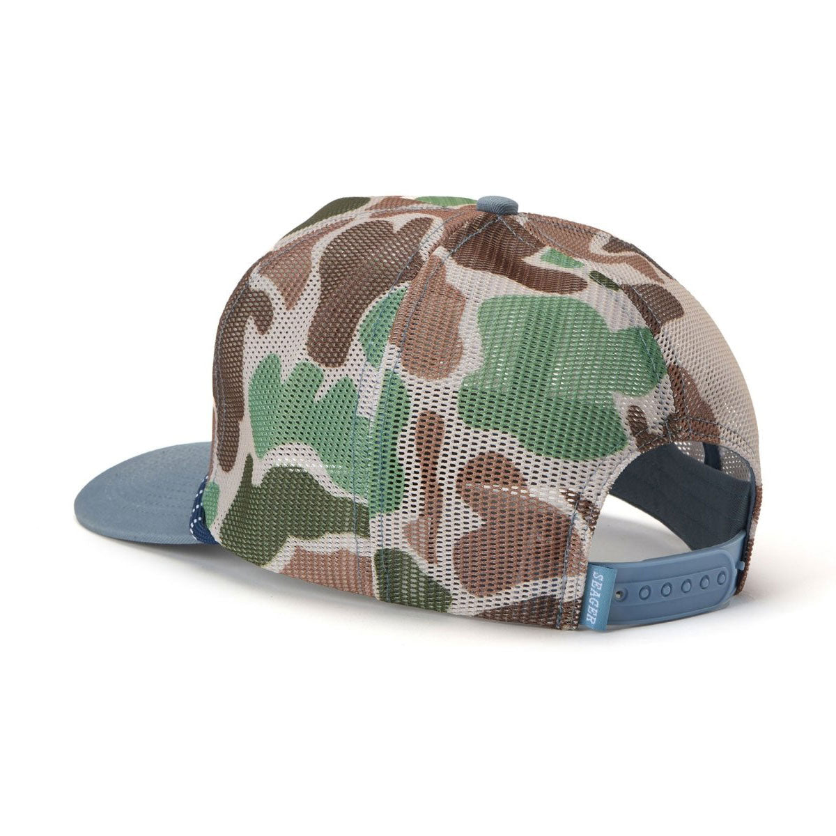 Seager Old Town All Mesh Snapback Hat - Duck Camo image 2