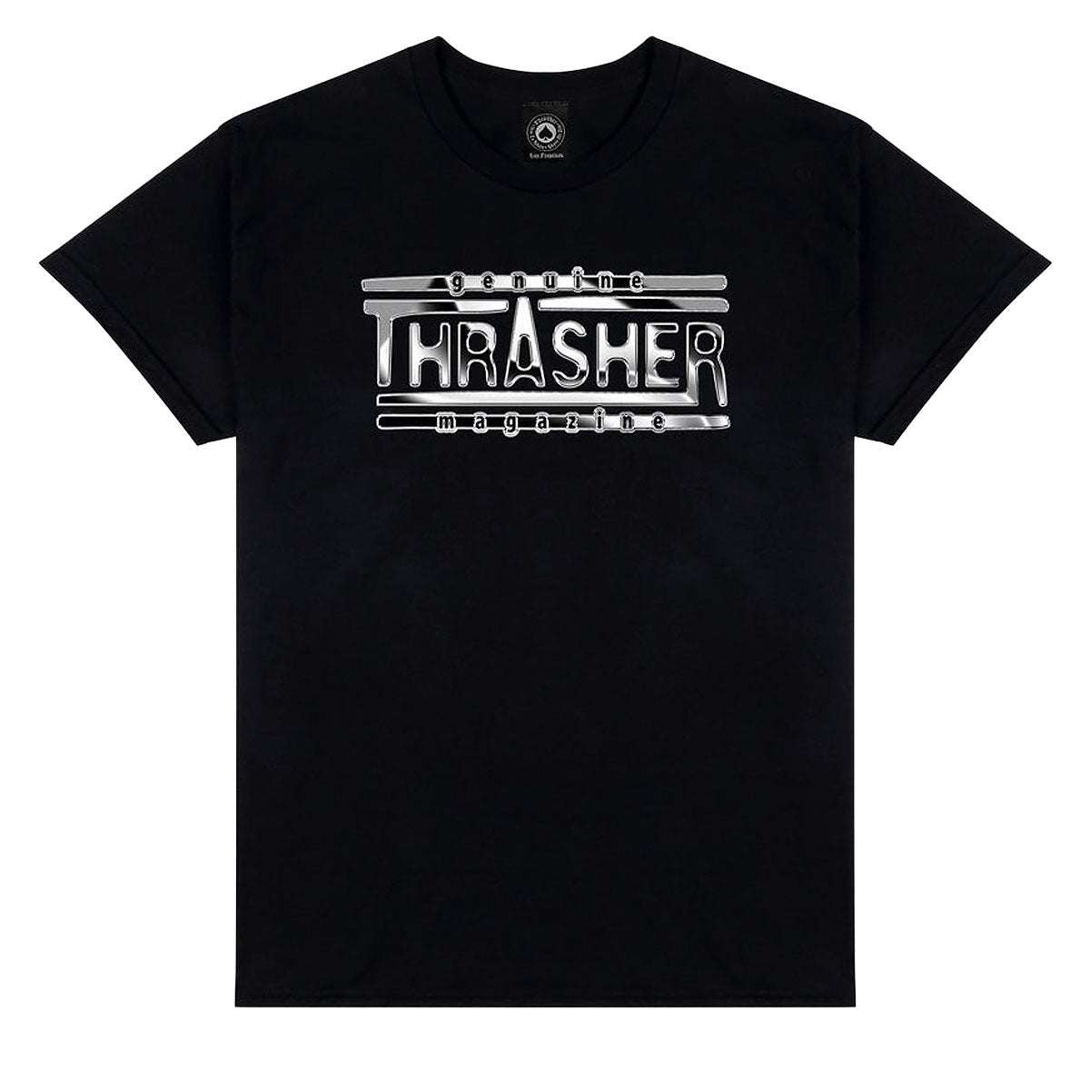 Thrasher Chrome Genuine T-Shirt - Black image 1