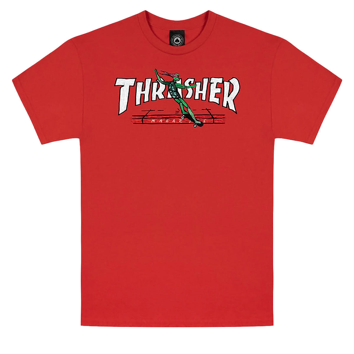 Thrasher Red Curb By LSD Worldpeace T-Shirt - Red image 1