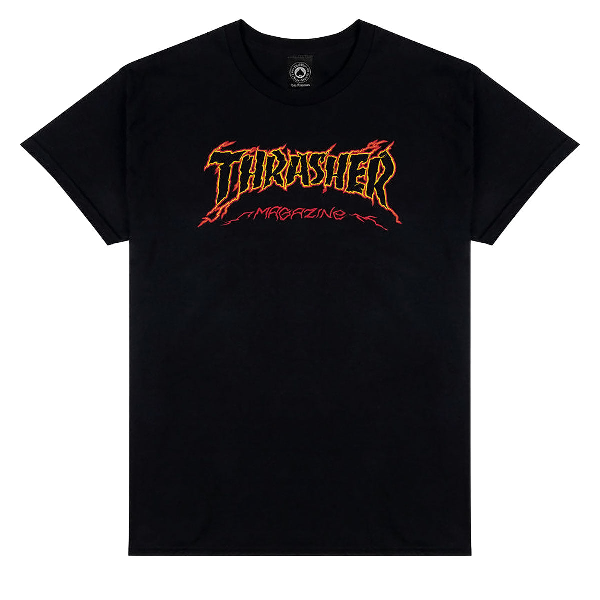 Thrasher Cracked By Exteenager T-Shirt - Black image 1