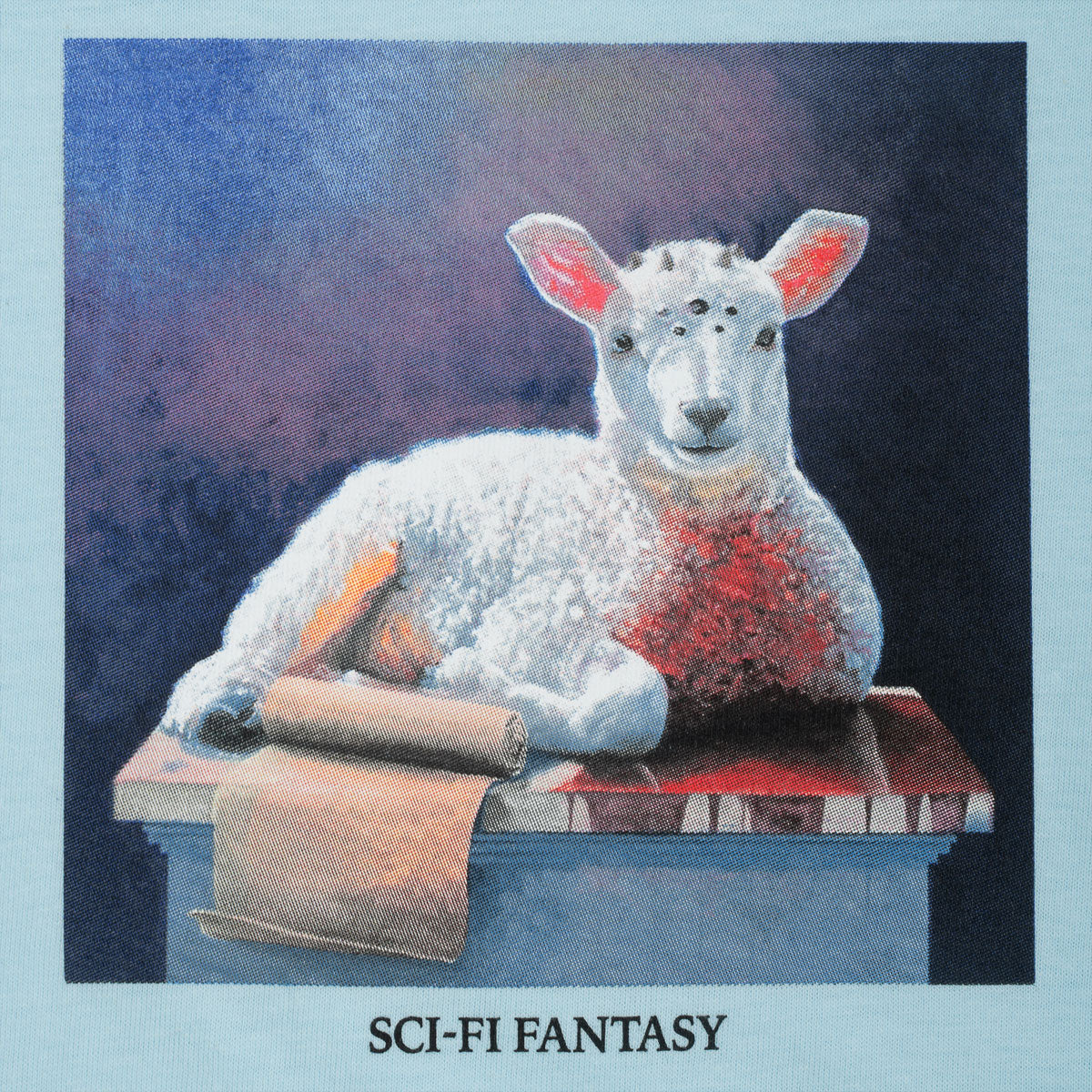Sci-Fi Fantasy Lamb T-Shirt - Chambray image 4