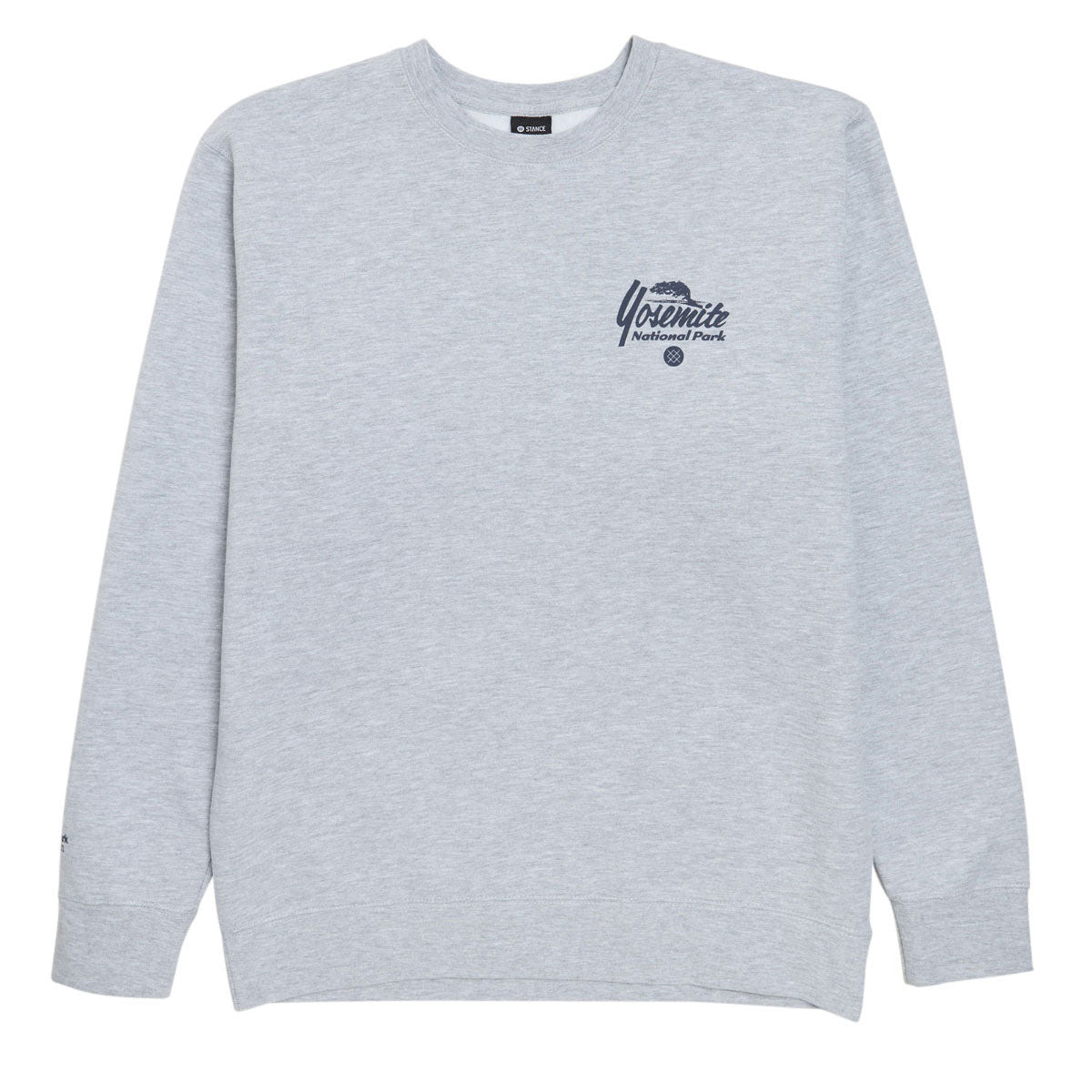 Stance National Parks Crew Sweatshirt - Heather Grey image 1