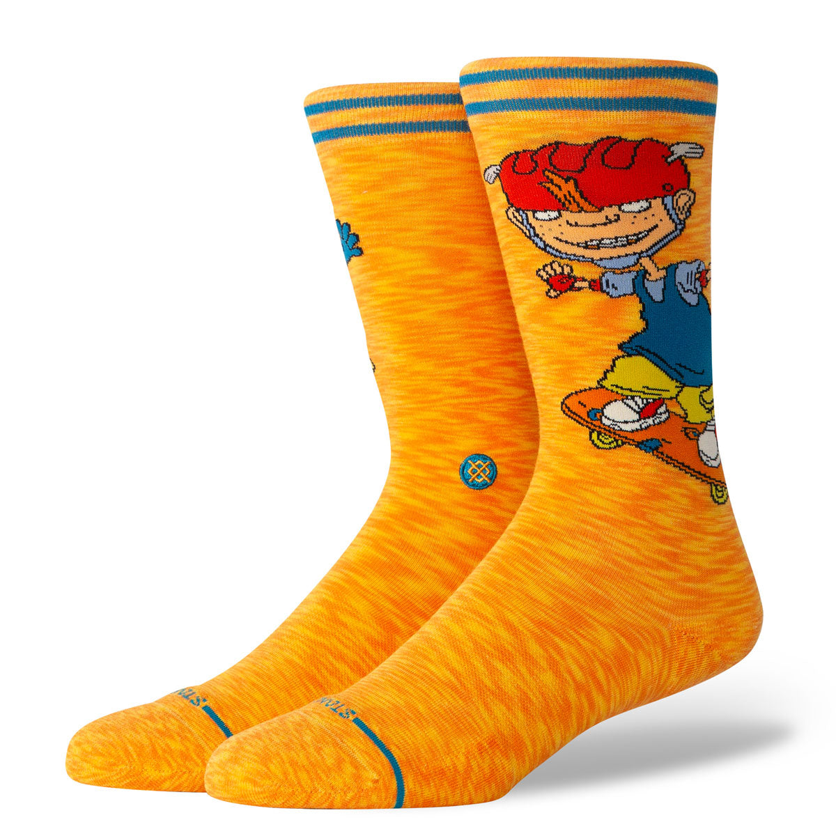 Stance Sam And Twister Crew Socks - Orange image 1