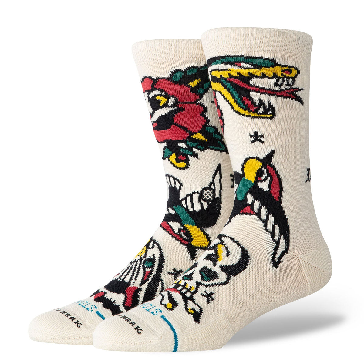 Stance Flash Crew Socks - Canvas image 1