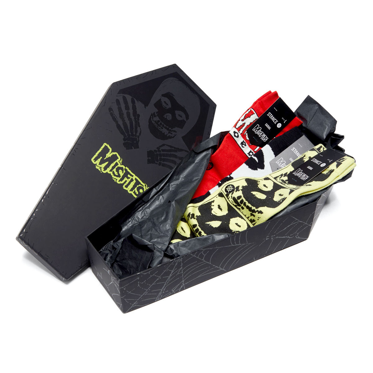Stance x Misfits Box Set Of Socks - Black/Black image 1