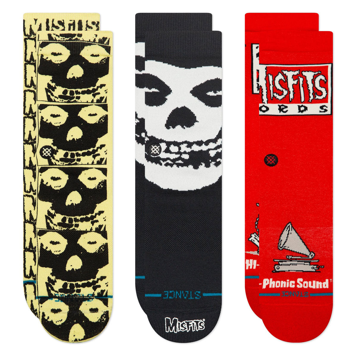 Stance x Misfits Box Set Of Socks - Black/Black image 2