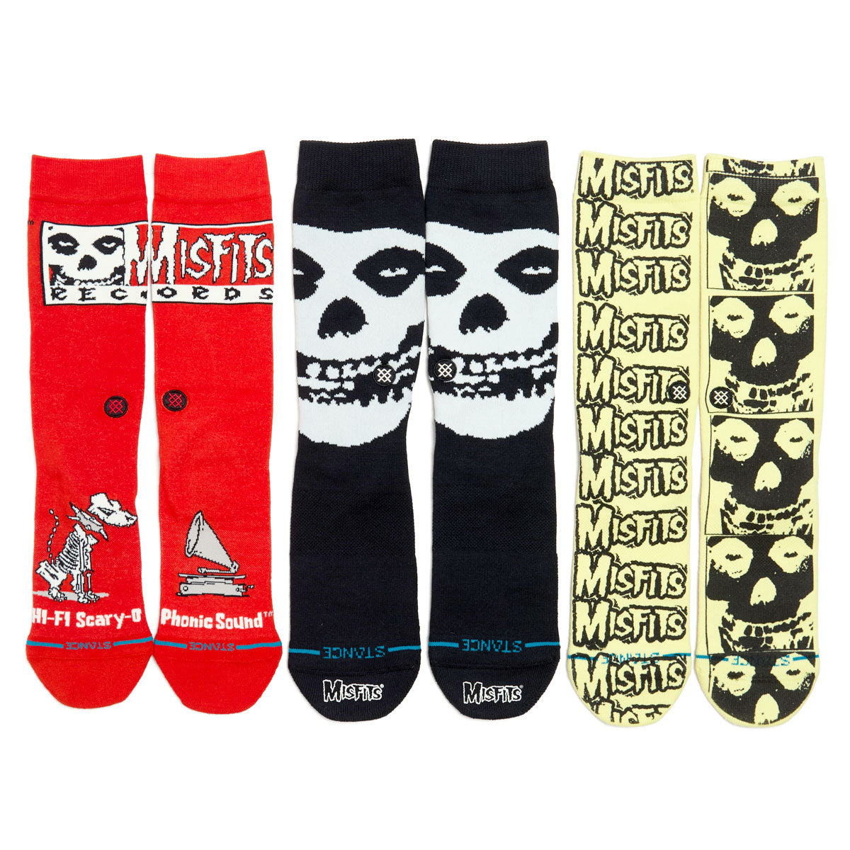Stance x Misfits Box Set Of Socks - Black/Black image 3
