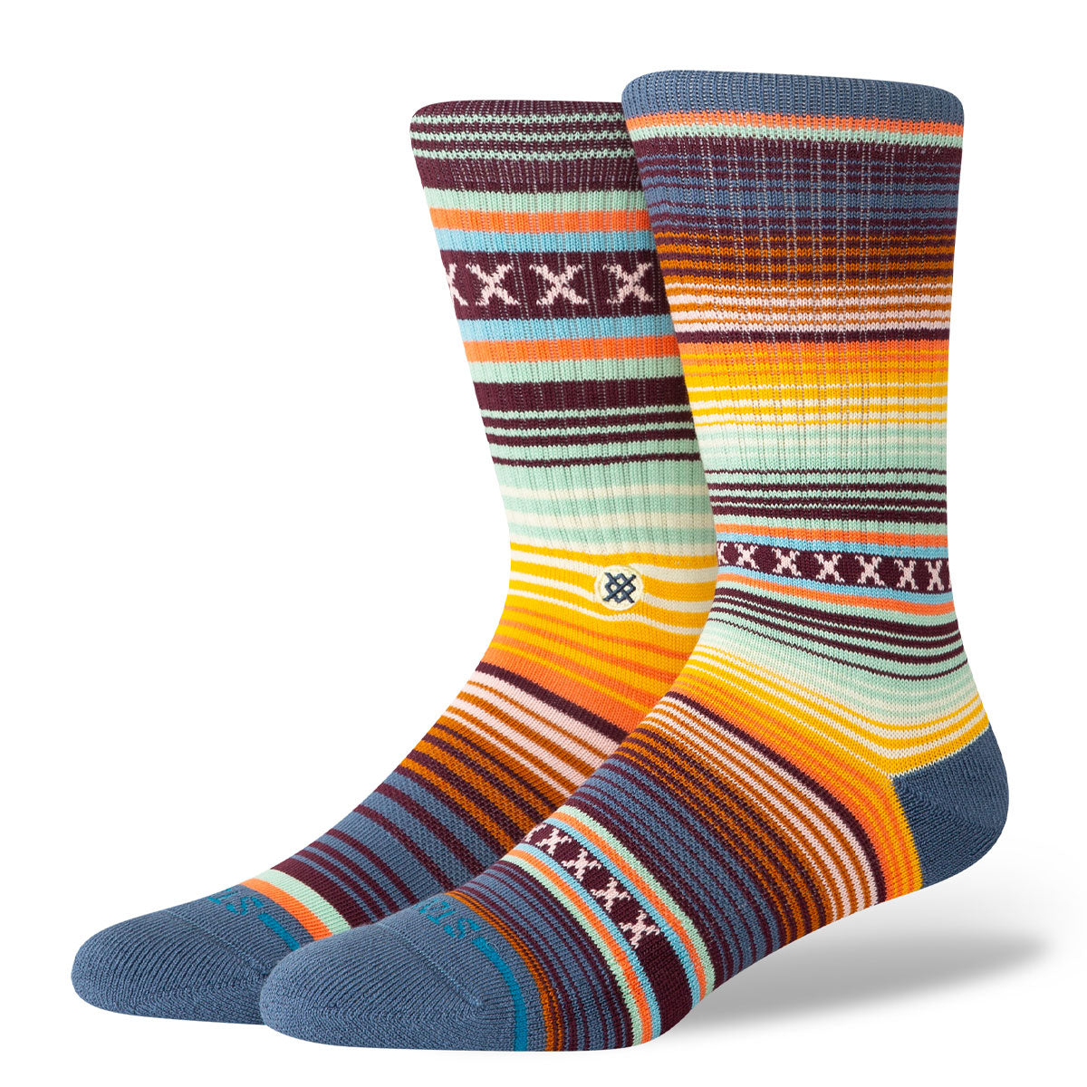 Stance Curren St Crew Socks - Sea Blue image 1
