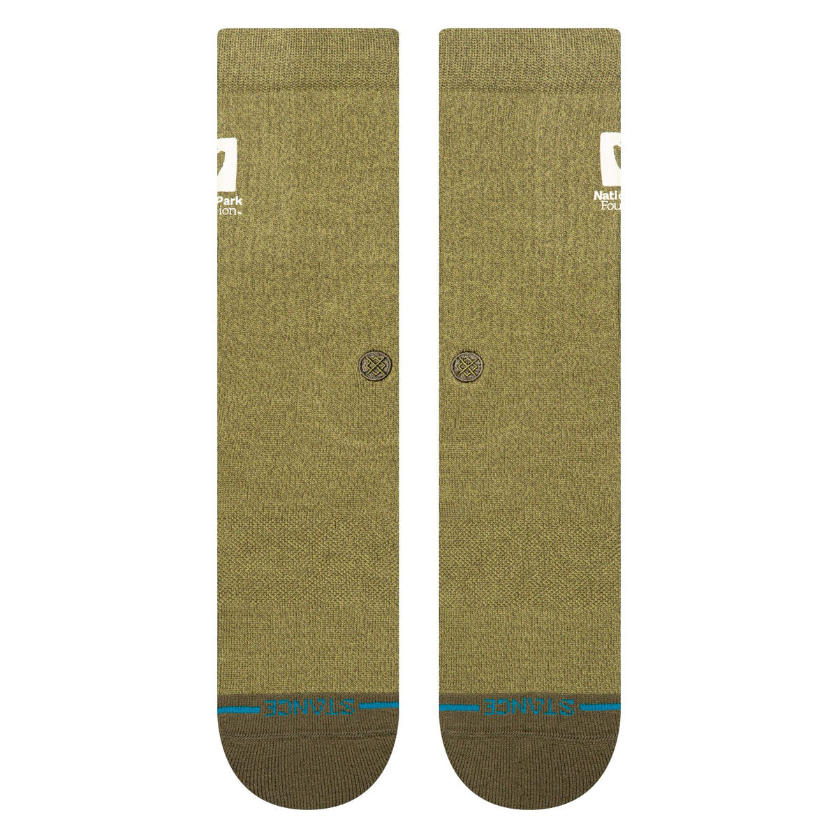 Stance National Park Crew Socks - Military Green image 2