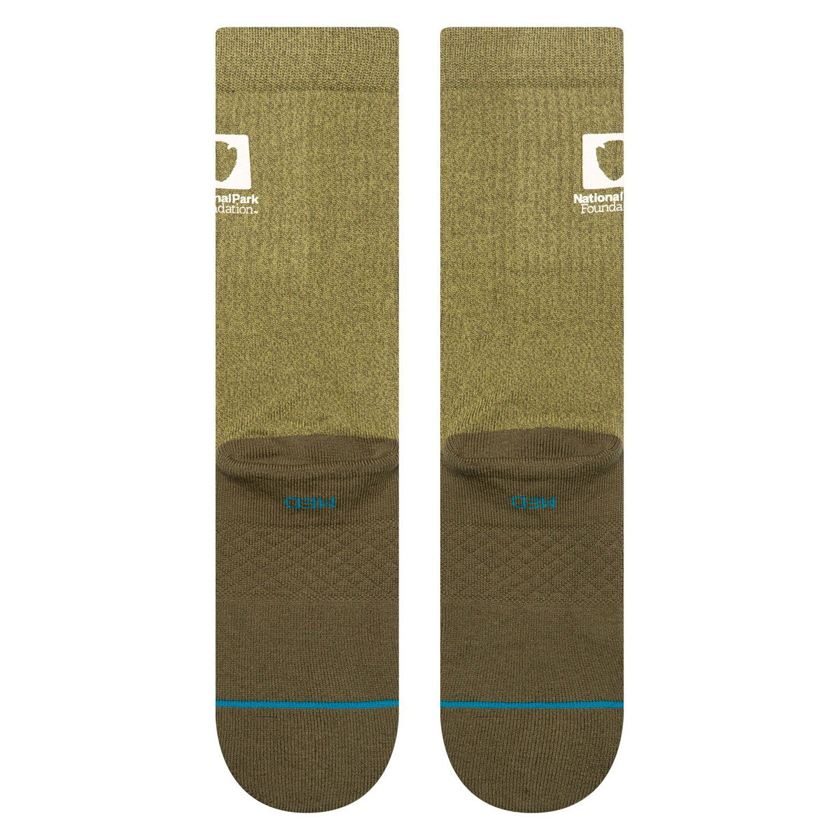 Stance National Park Crew Socks - Military Green image 3