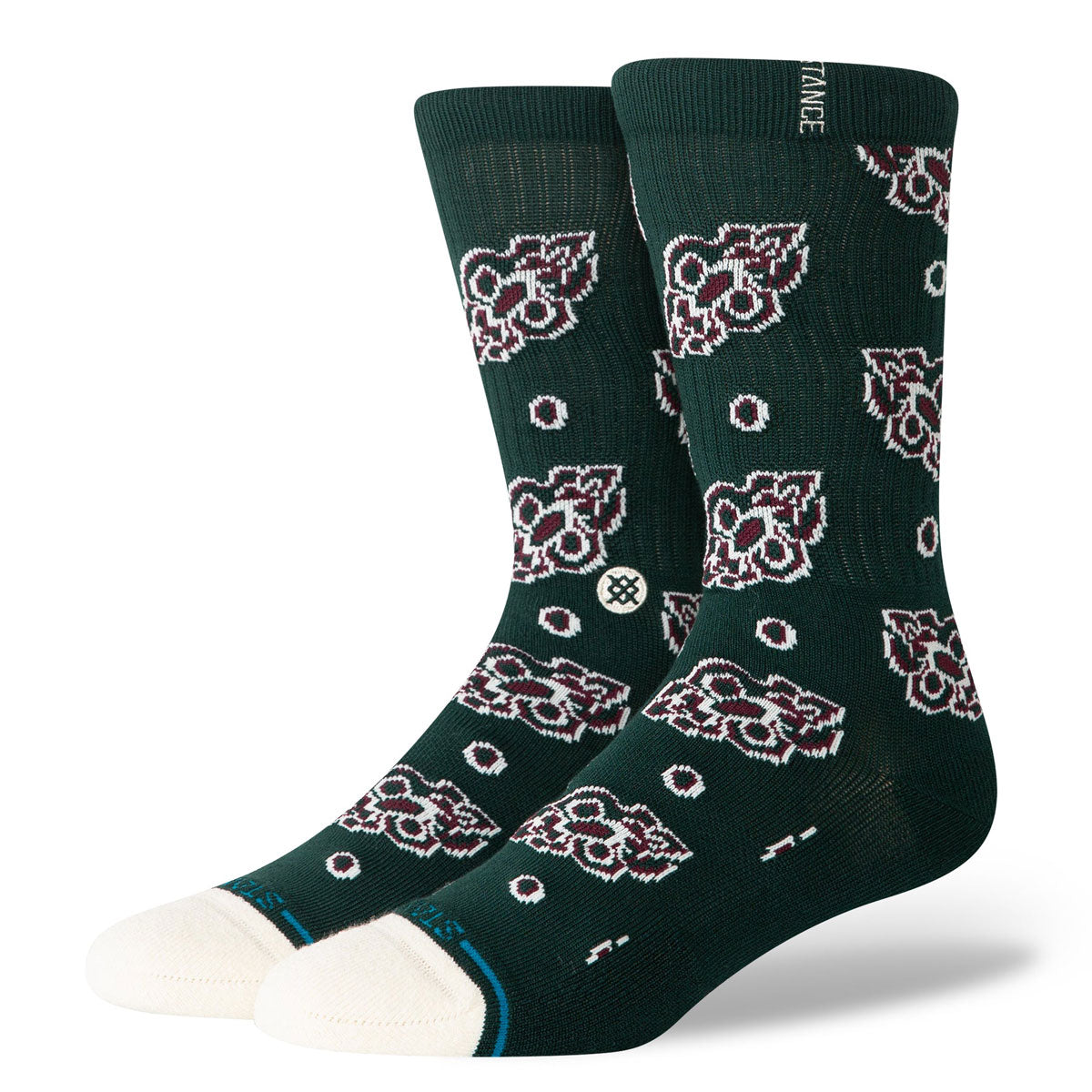 Stance Pine Brocade Crew Socks - Pine image 1