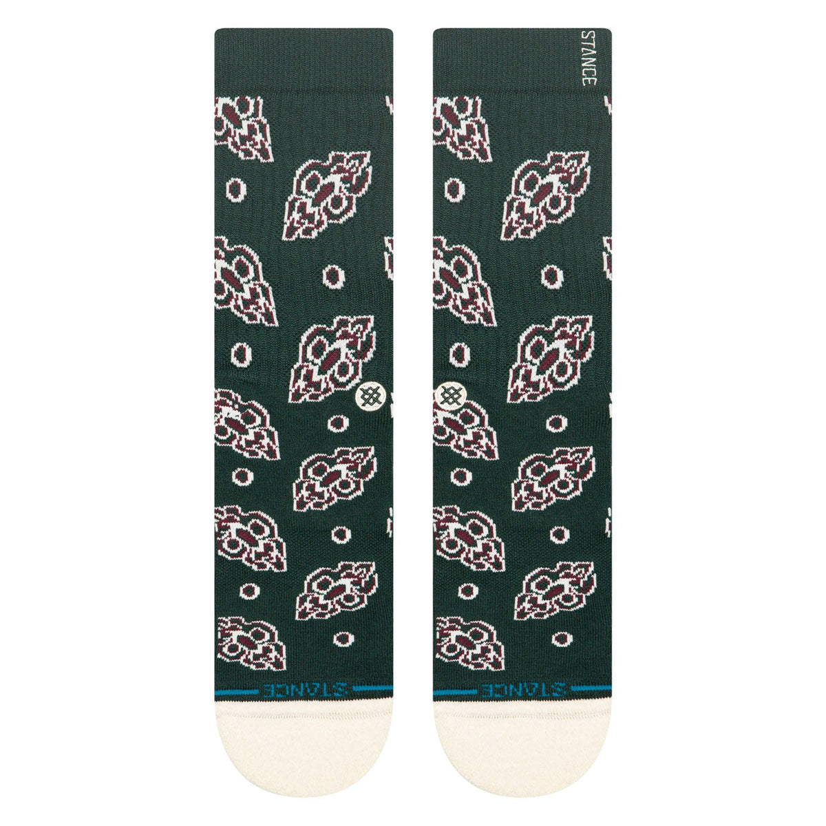 Stance Pine Brocade Crew Socks - Pine image 2