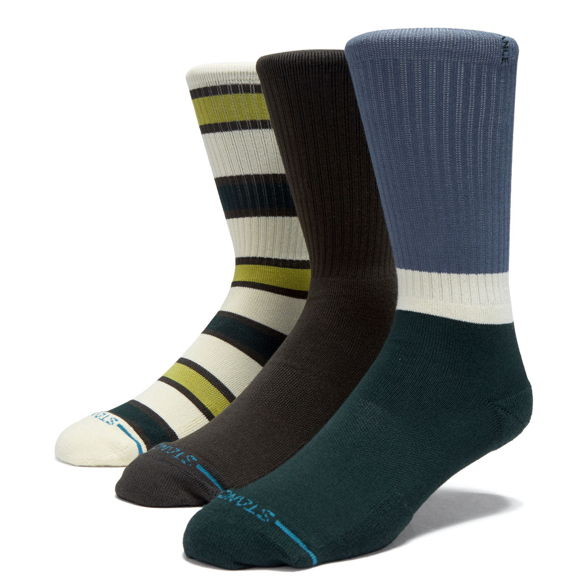 Stance The Devon Crew 3 Pack Of Socks - Pine image 1