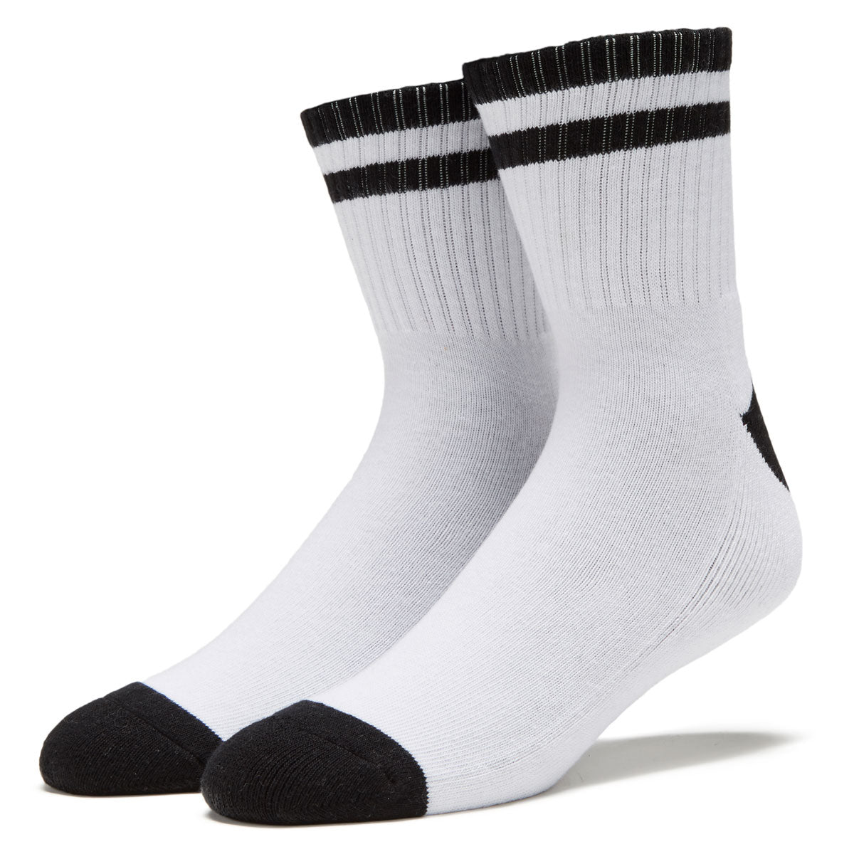 Vans Half Crew Socks - White/Black image 1