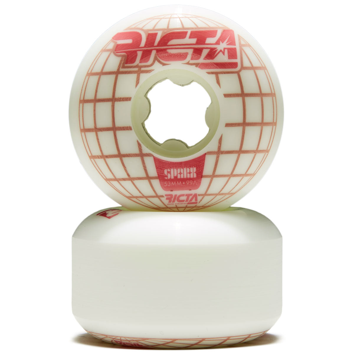 Ricta Mainframe Sparx 99a Skateboard Wheels - White - 53mm image 2