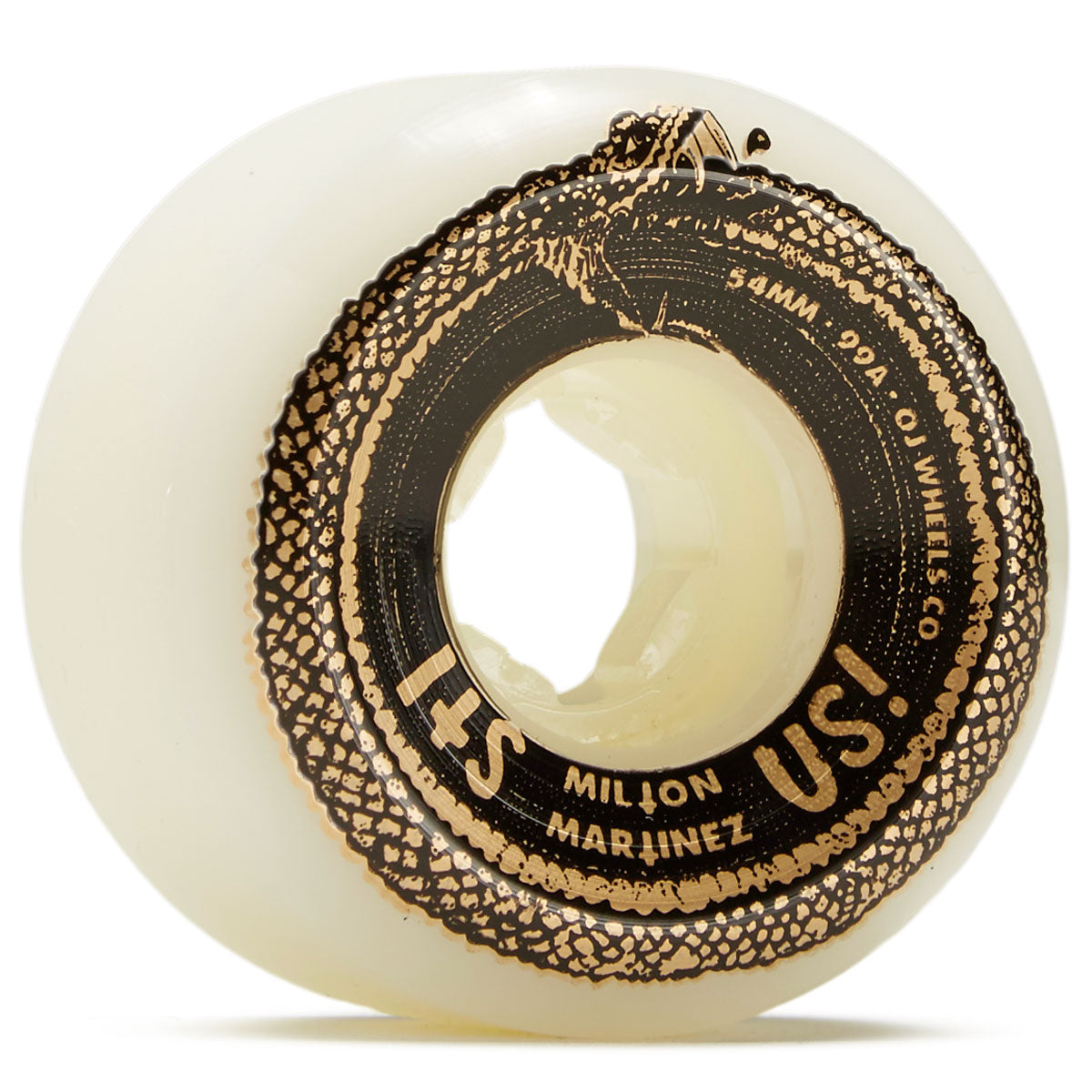 OJ Martinez Its Us Hardline 99a Skateboard Wheels - Gold/White - 54mm image 1