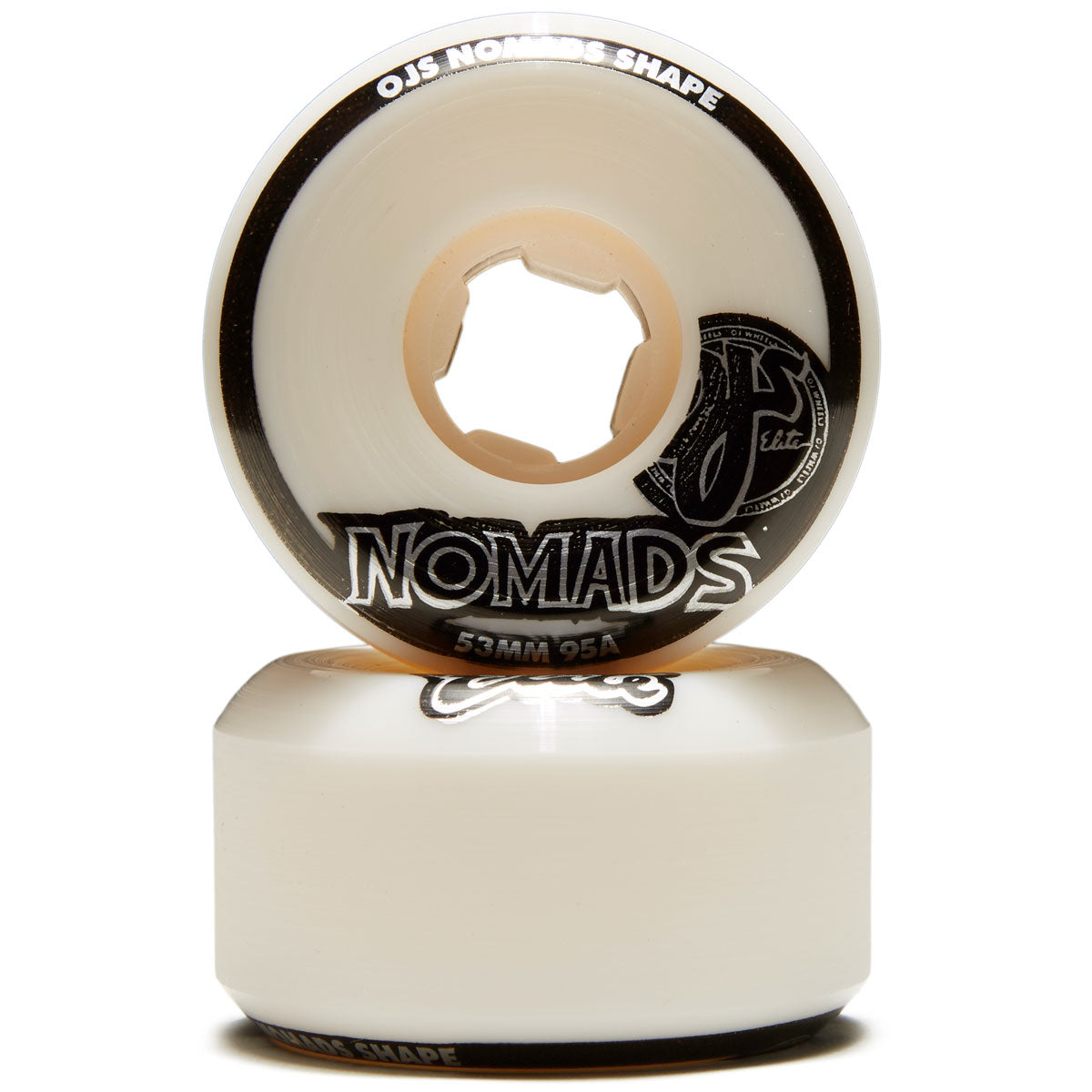 OJ Elite Nomads 95a Skateboard Wheels - White - 53mm image 2