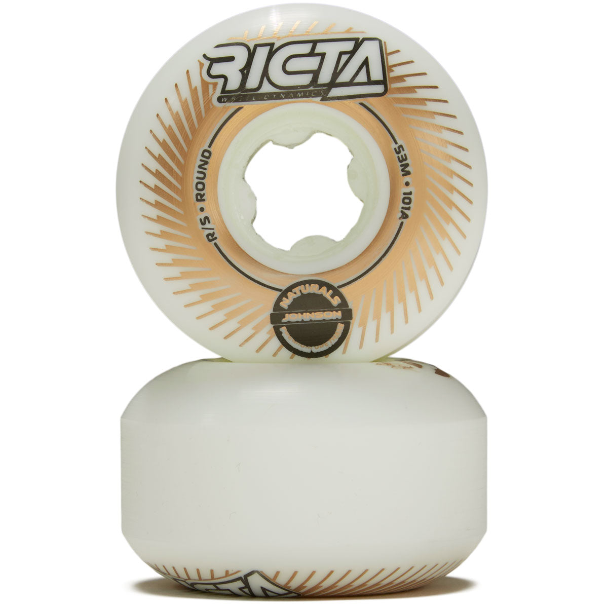Ricta Johnson Impeller Naturals Round 101a Skateboard Wheels - 53mm image 2
