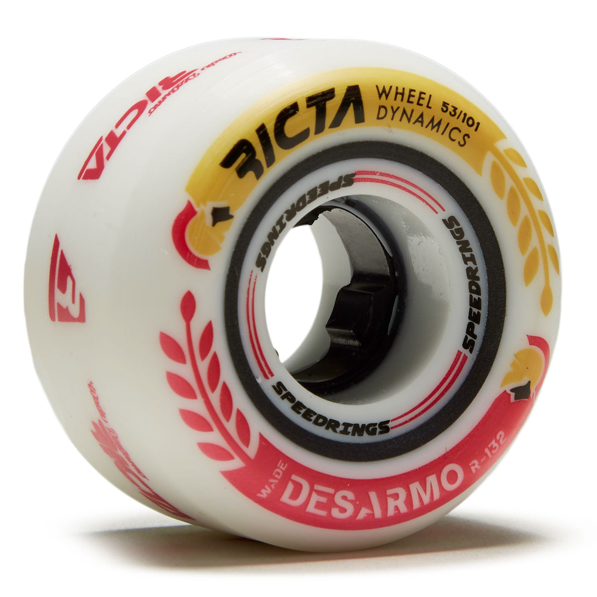 Ricta Desarmo Speedrings Wide 101a Skateboard Wheels - White - 53mm image 1
