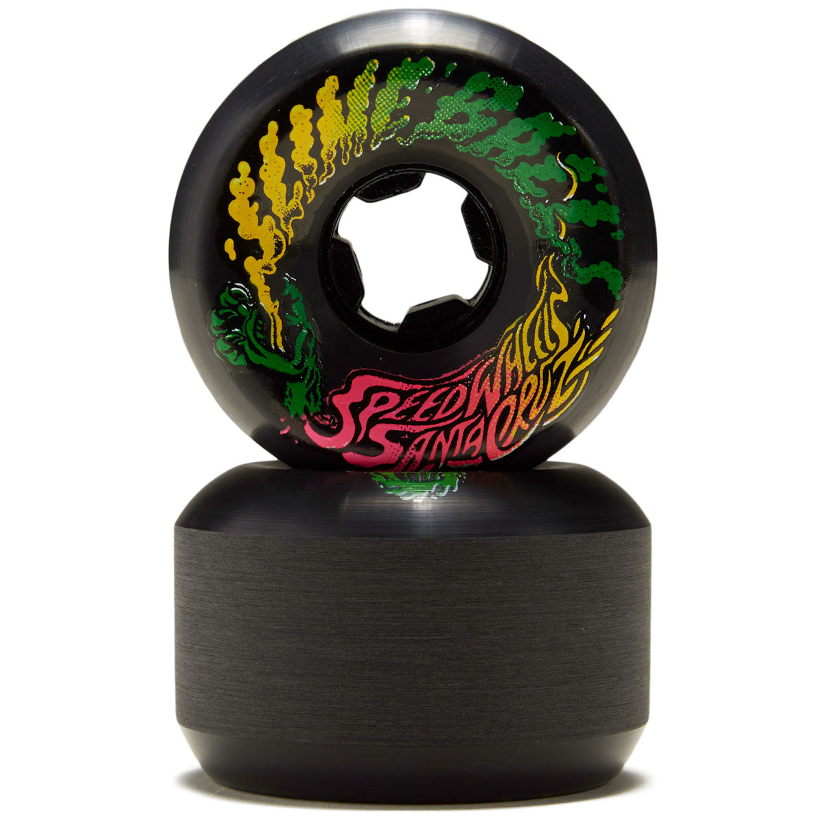 Slime Balls Big Balls 97A Skateboard Wheels - Teal/Black Swirl - 65mm