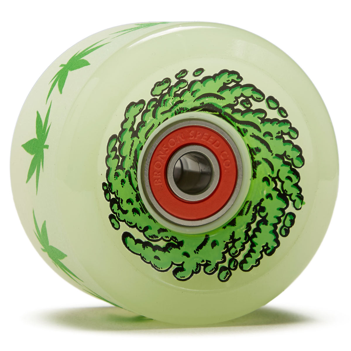 Slime Balls Light Ups OG Slime 78a Skateboard Wheels - GITD - 60mm image 1
