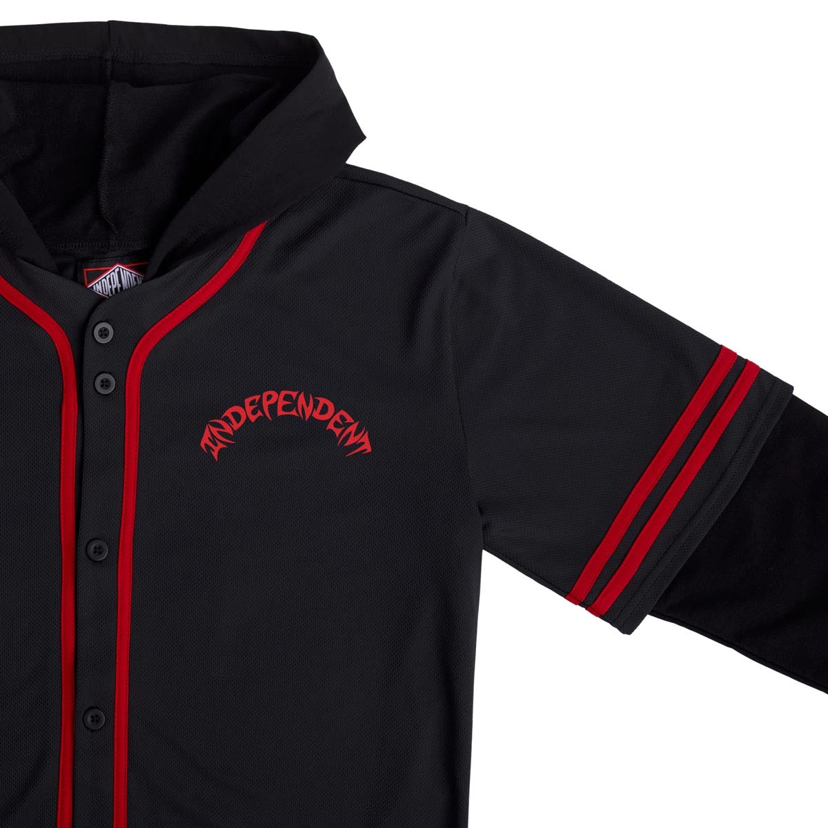 Independent Night Prowlers Long Sleeve Hooded Jersey - Black image 3