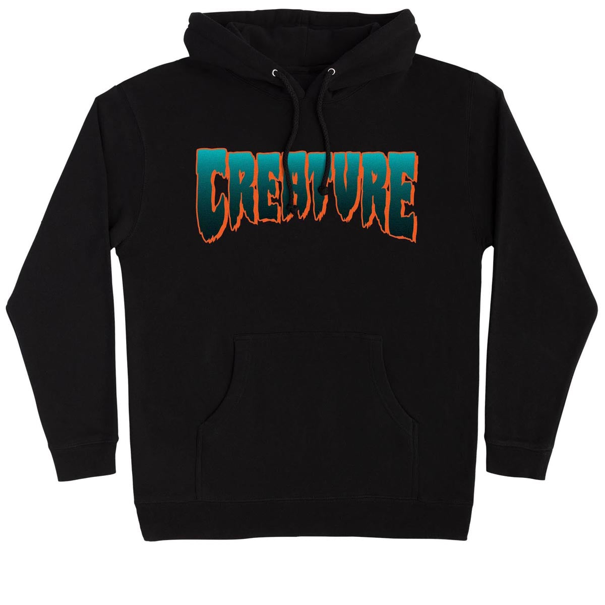 Creature Logo Hoodie - Black/Teal image 1