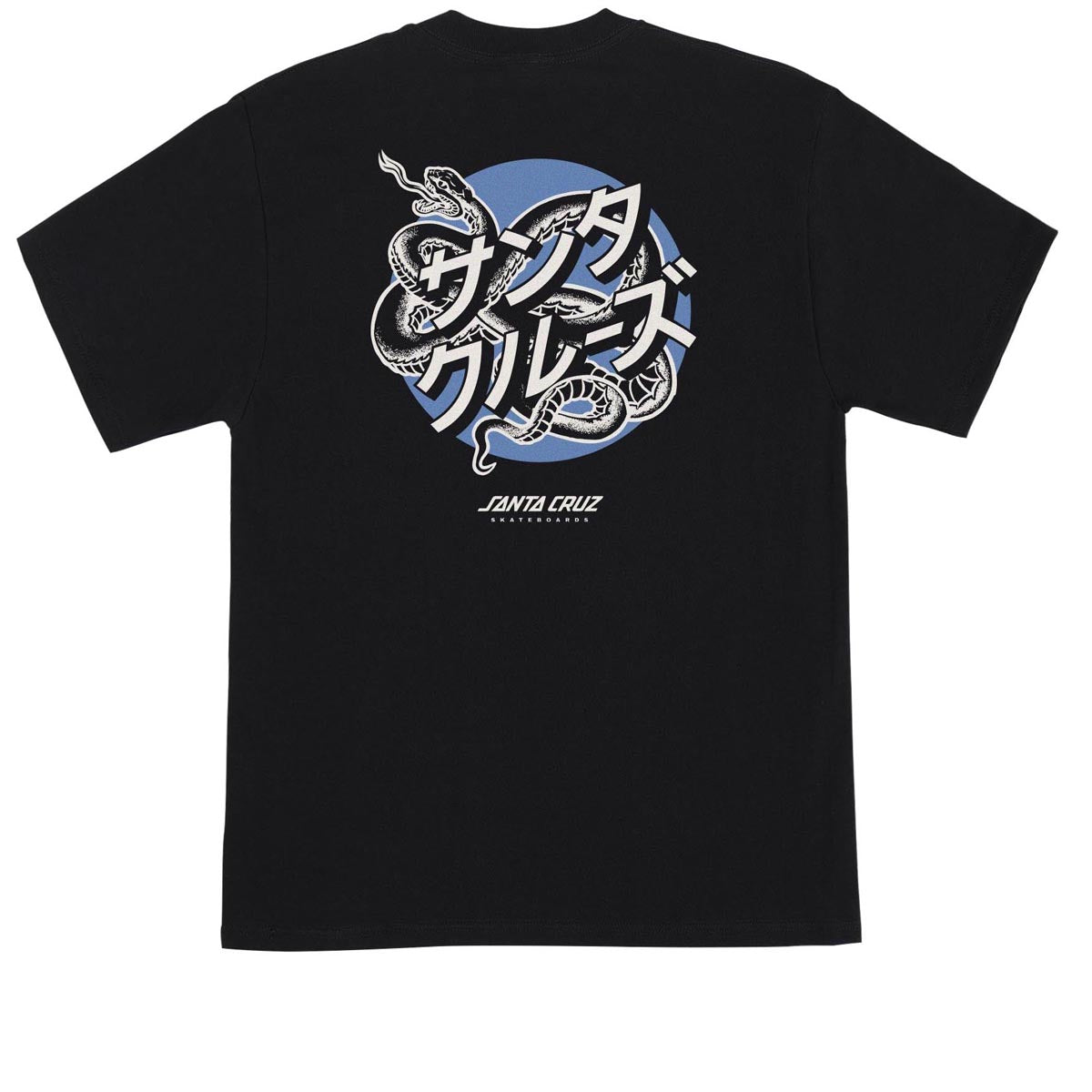 Santa Cruz Serpent Japanese Dot T-Shirt - Black image 1