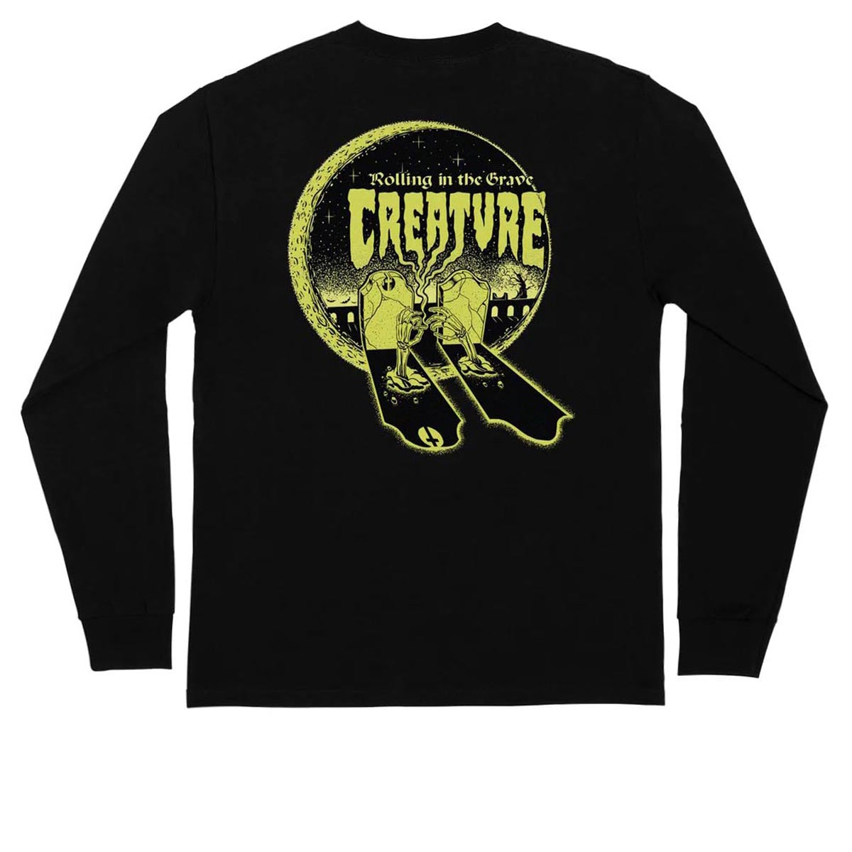 Creature Grave Roller Long Sleeve T-Shirt - Black image 1