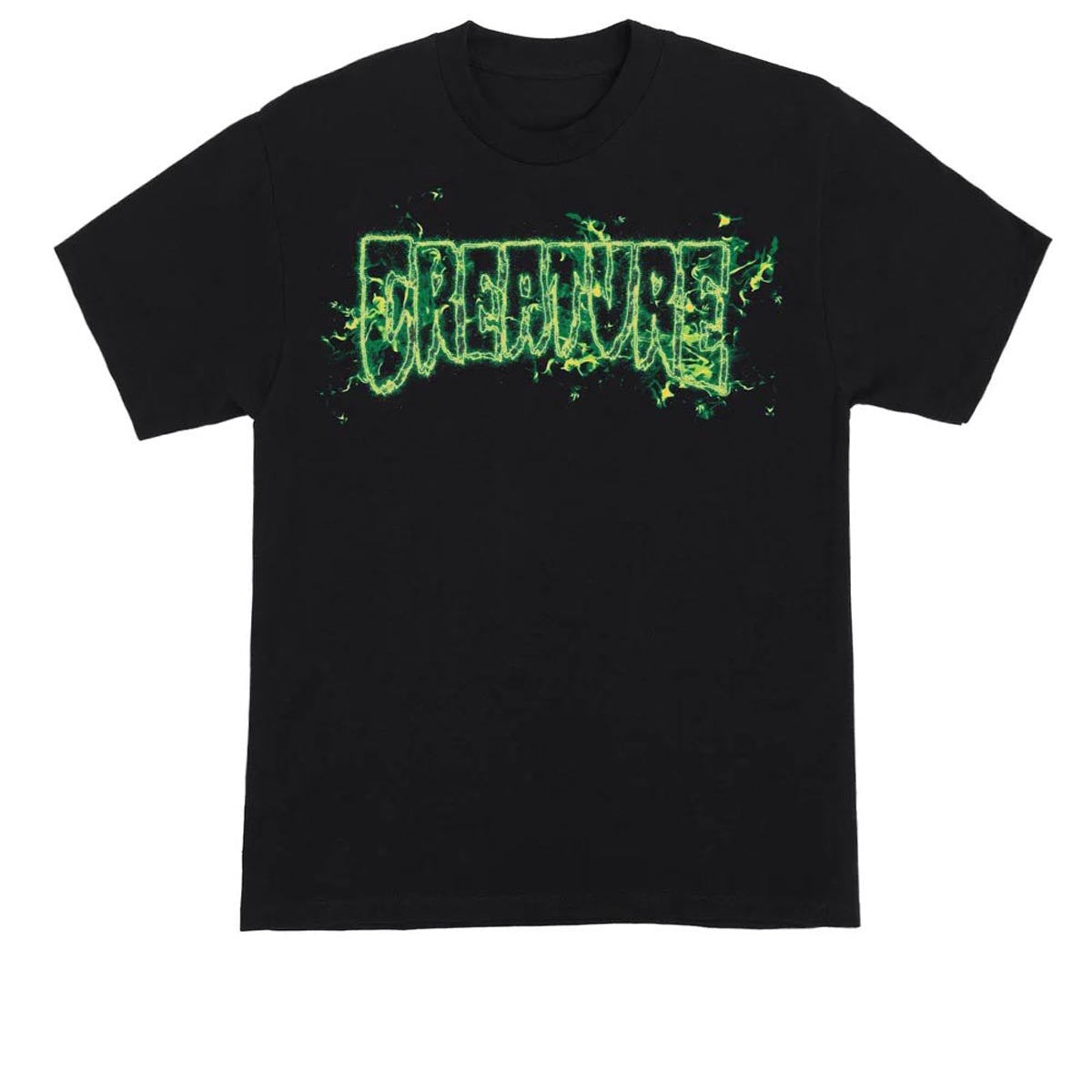 Creature Inferno Logo Outline T-Shirt - Black image 1