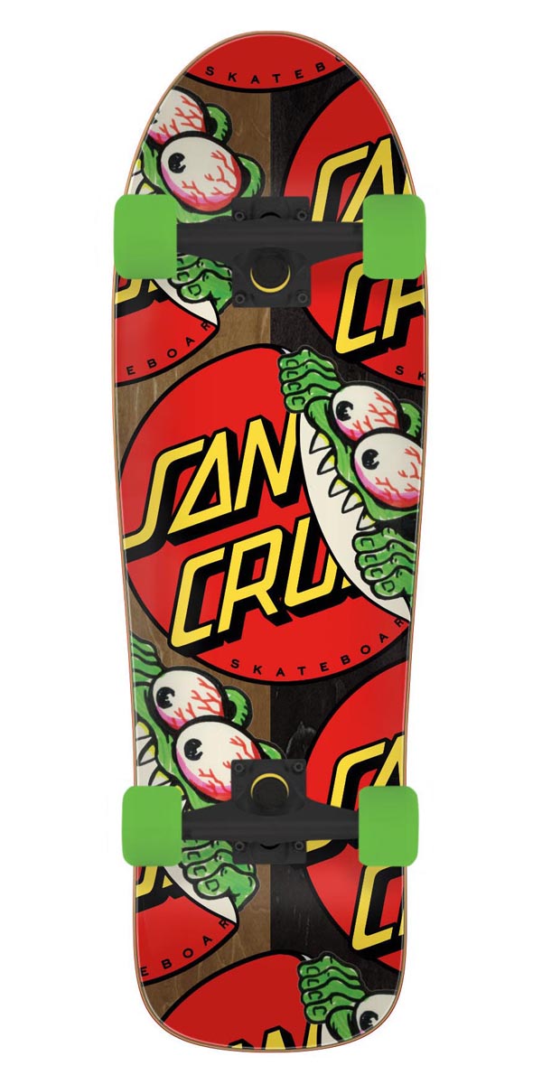 Santa Cruz Beware Dot Shaped Pre-Built Longboard Complete - 9.70