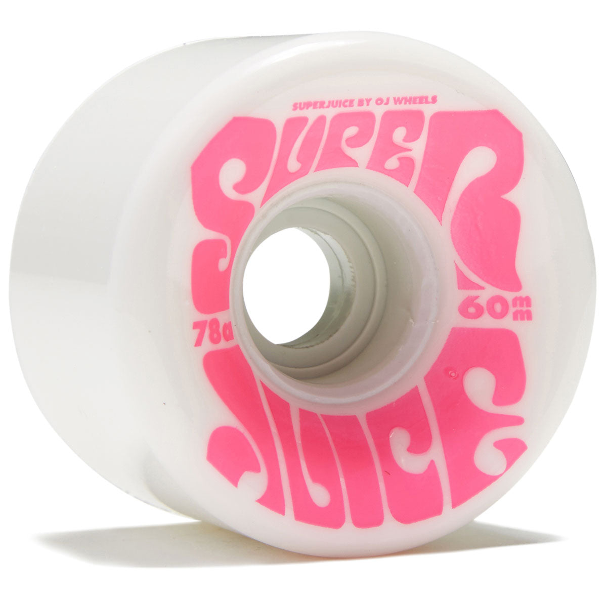 OJ Super Juice 78a Skateboard Wheels - White/Pink - 60mm image 1