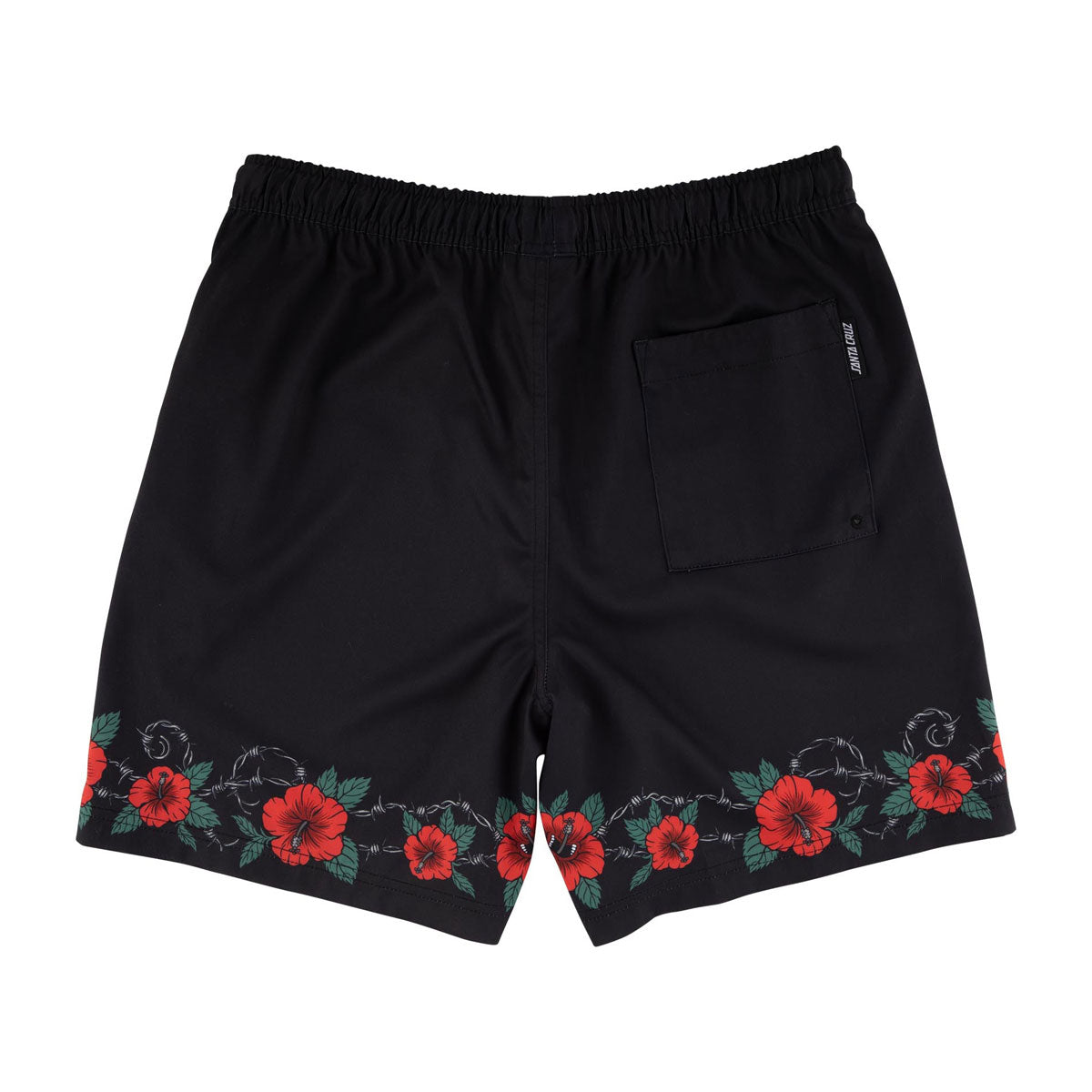 Santa Cruz Screaming Cabana Pull On Boardshorts - Black image 2