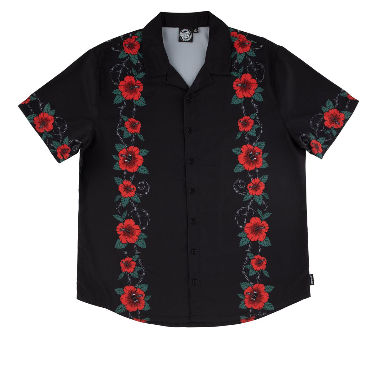 Santa Cruz Screaming Cabana Party Shirt - Black image 1