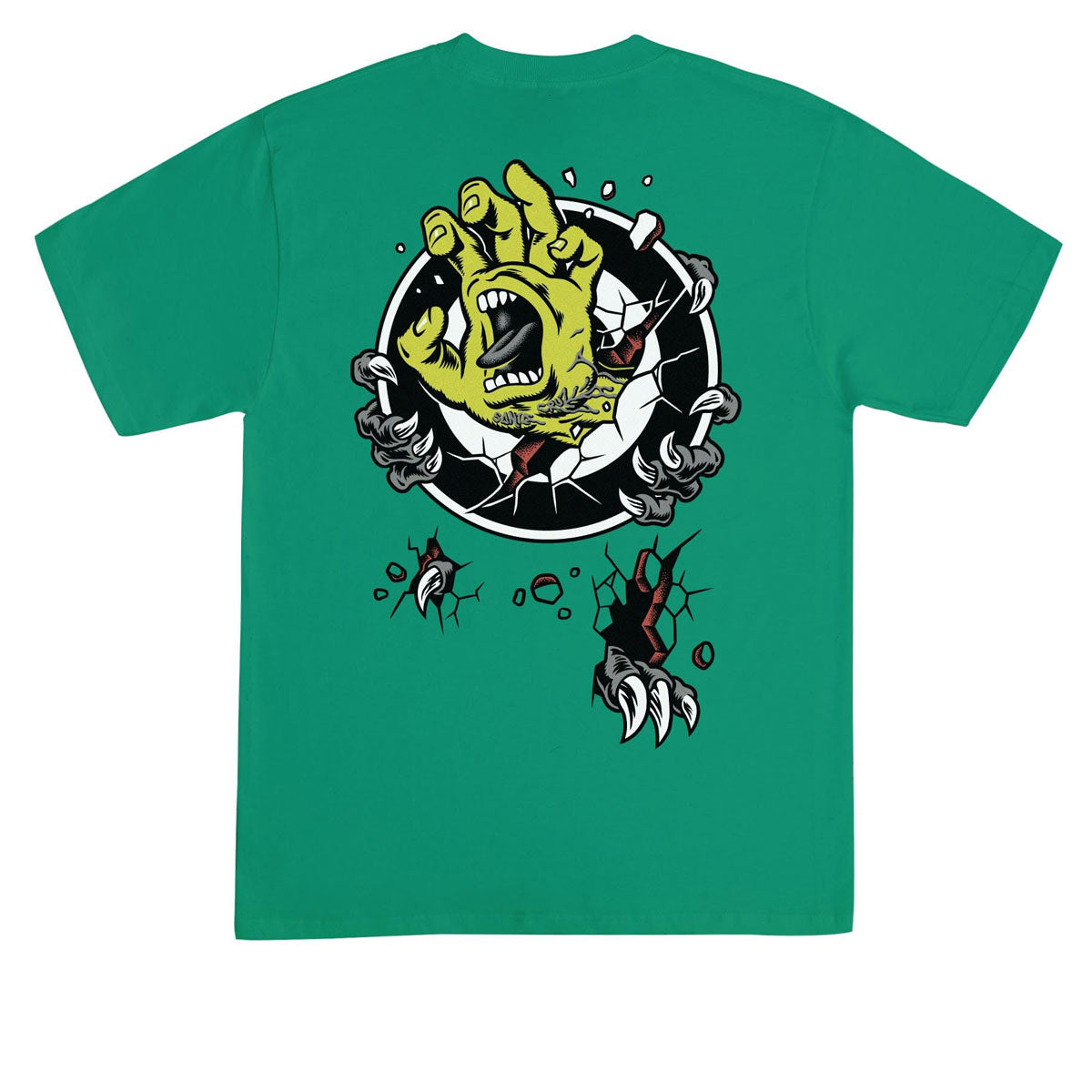 Santa Cruz Roskopp Screaming Target T-Shirt - Kelly image 1