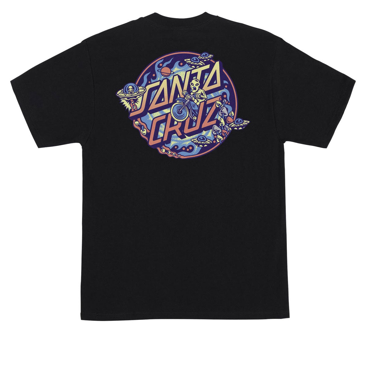 Santa Cruz Winkowski Dope Plant 2 Dot T-Shirt - Black image 1