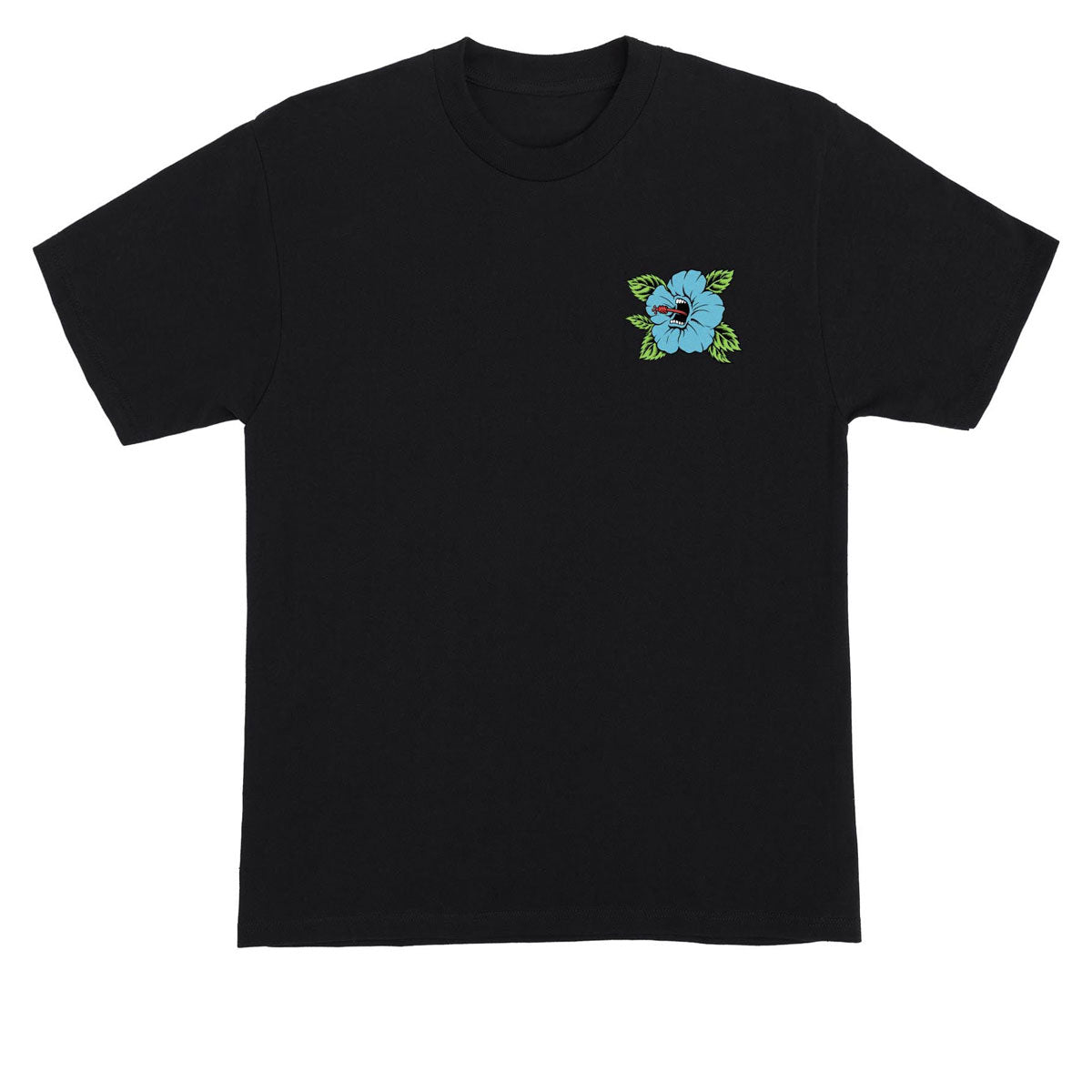 Santa Cruz Screaming Hibiscus Dot T-Shirt - Black image 2