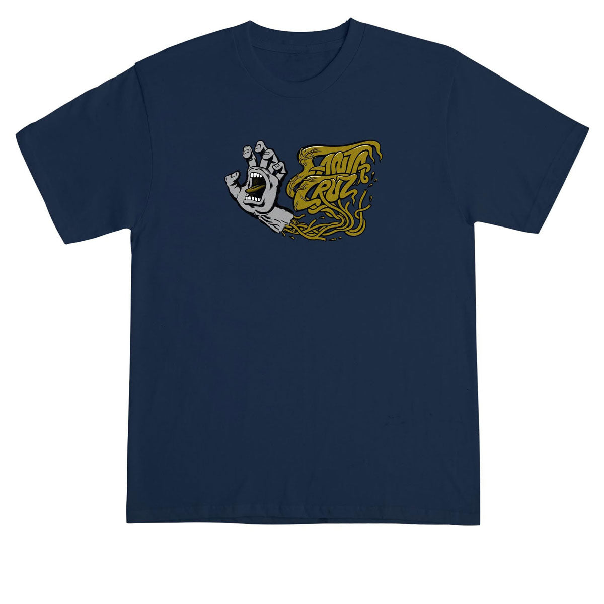 Santa Cruz Screaming SC Veins T-Shirt - Navy image 1