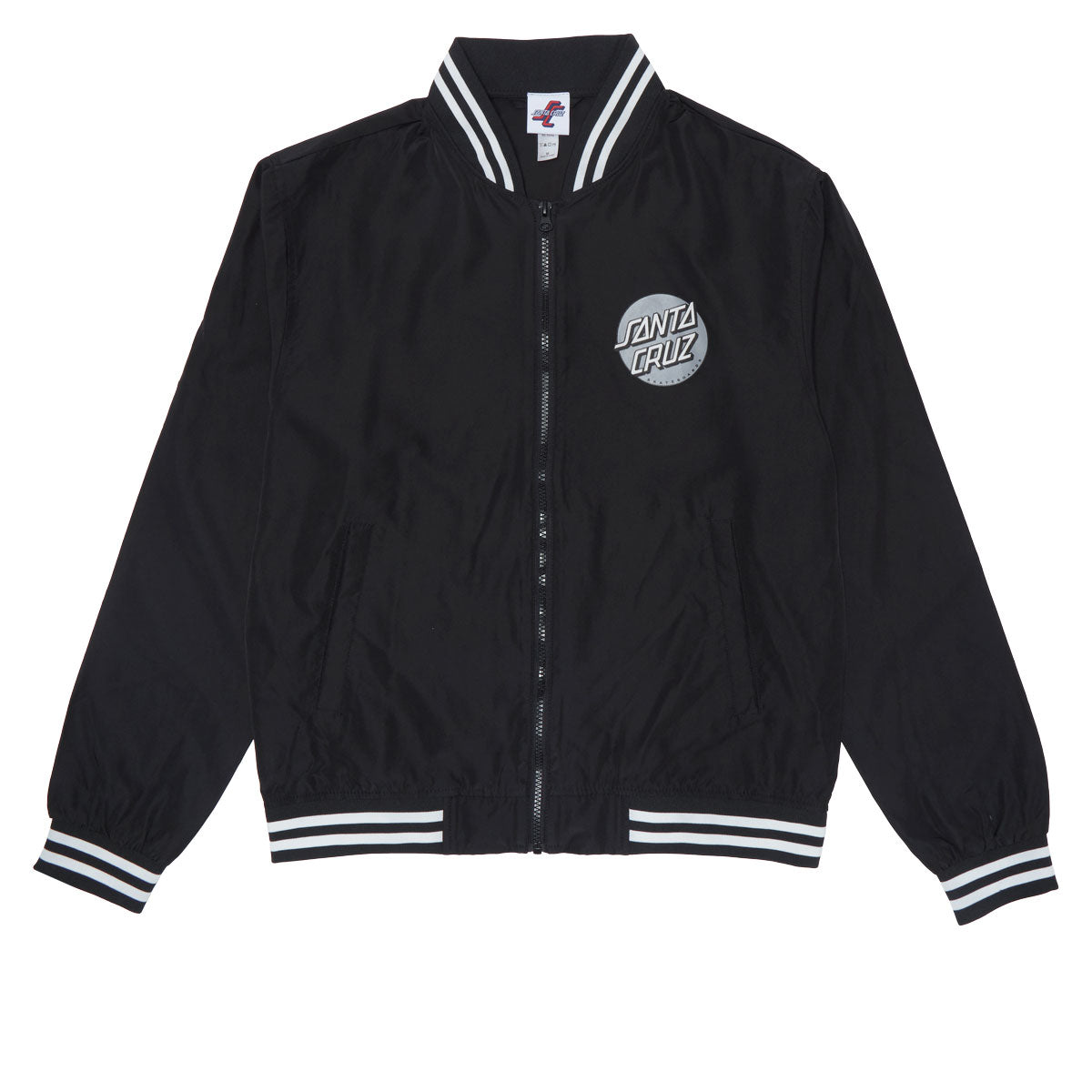 Santa Cruz Bond Bomber Jacket - Black/White Stripe Rib image 1