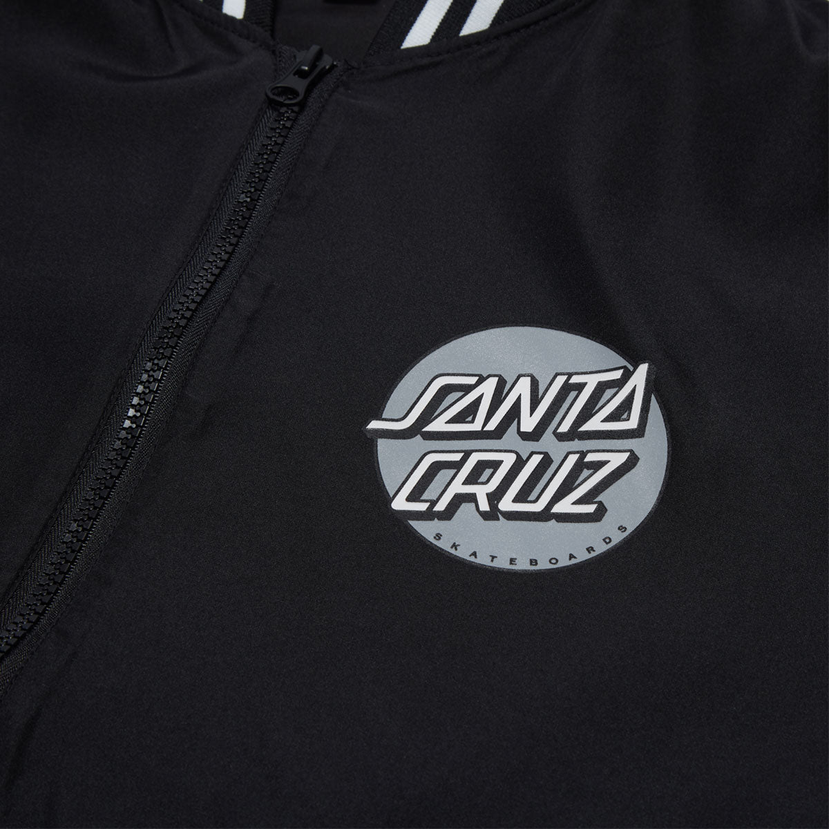 Santa Cruz Bond Bomber Jacket - Black/White Stripe Rib image 3