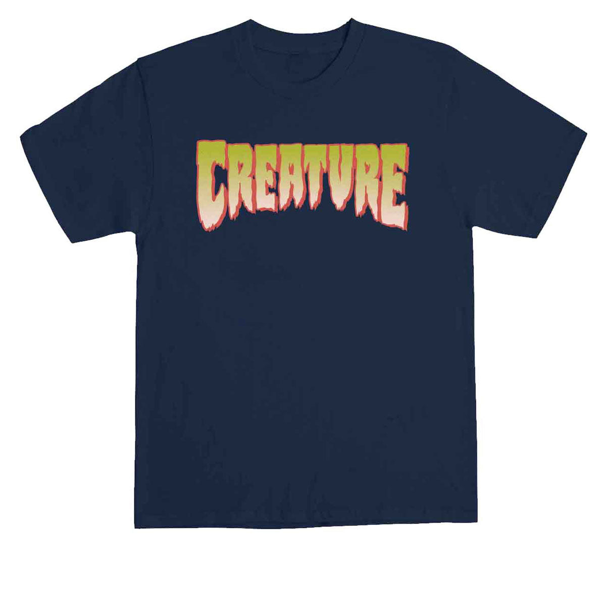 Creature Logo T-Shirt - Navy/Pale Green image 1