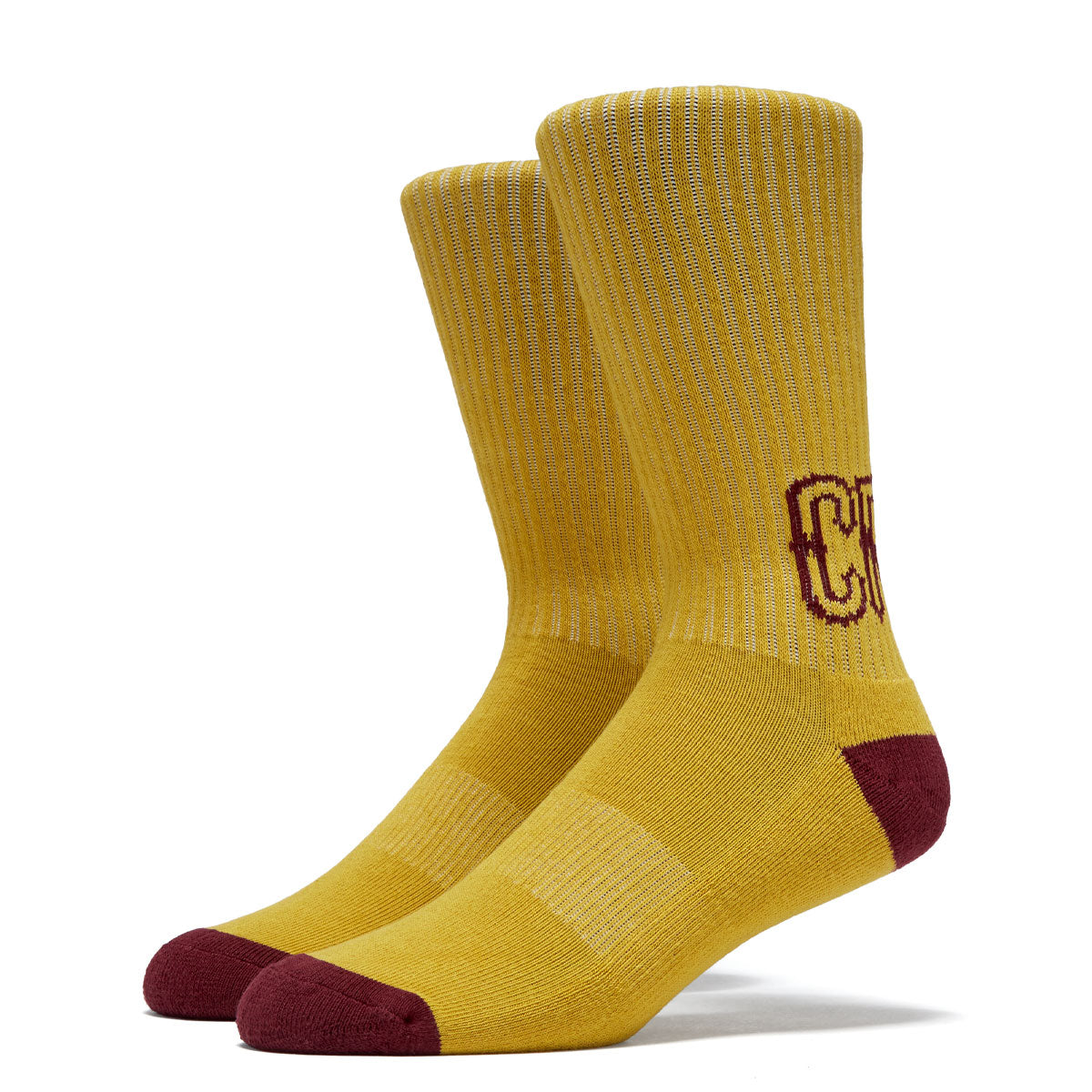 Creature Drop Out Crew Socks - Gold image 1