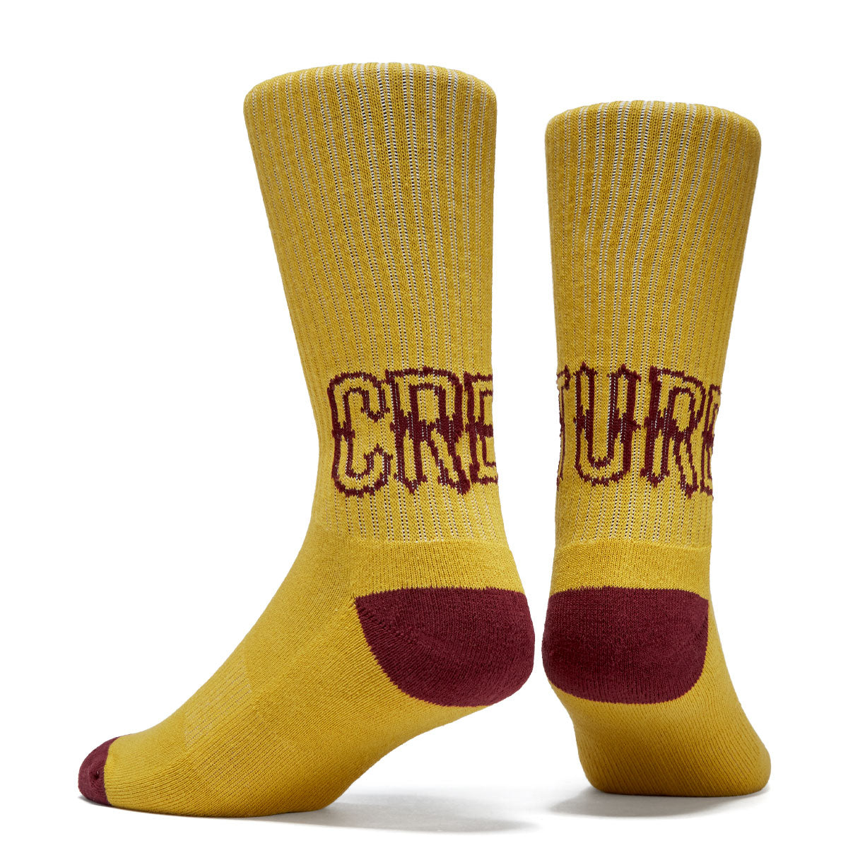 Creature Drop Out Crew Socks - Gold image 2