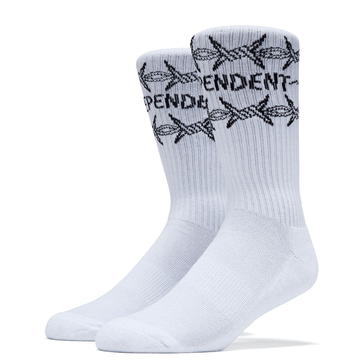 Independent Bratrud Notebook Crew Socks - White image 1