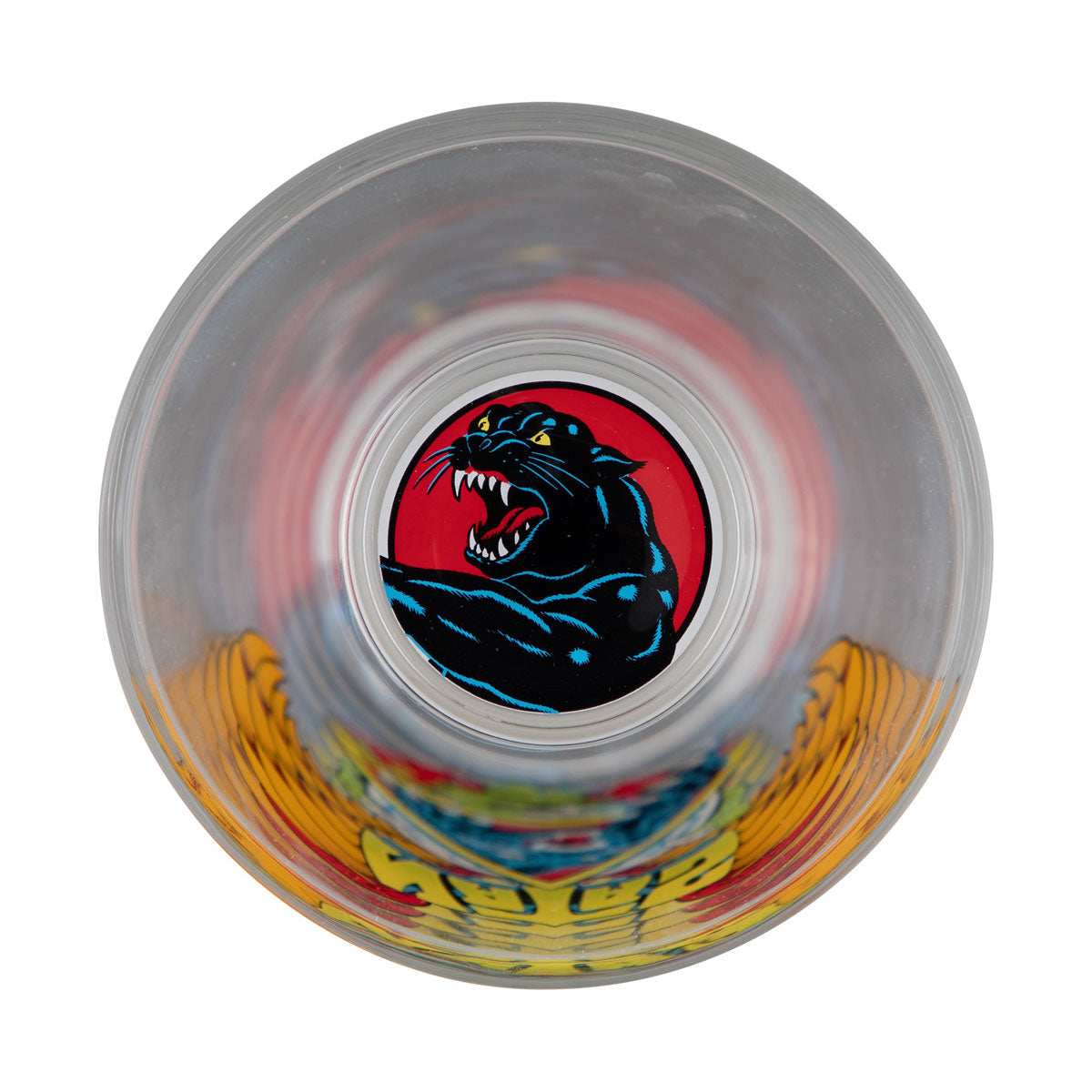 Santa Cruz Natas SC Panther 16 oz Pint Glass - Black/Green image 2