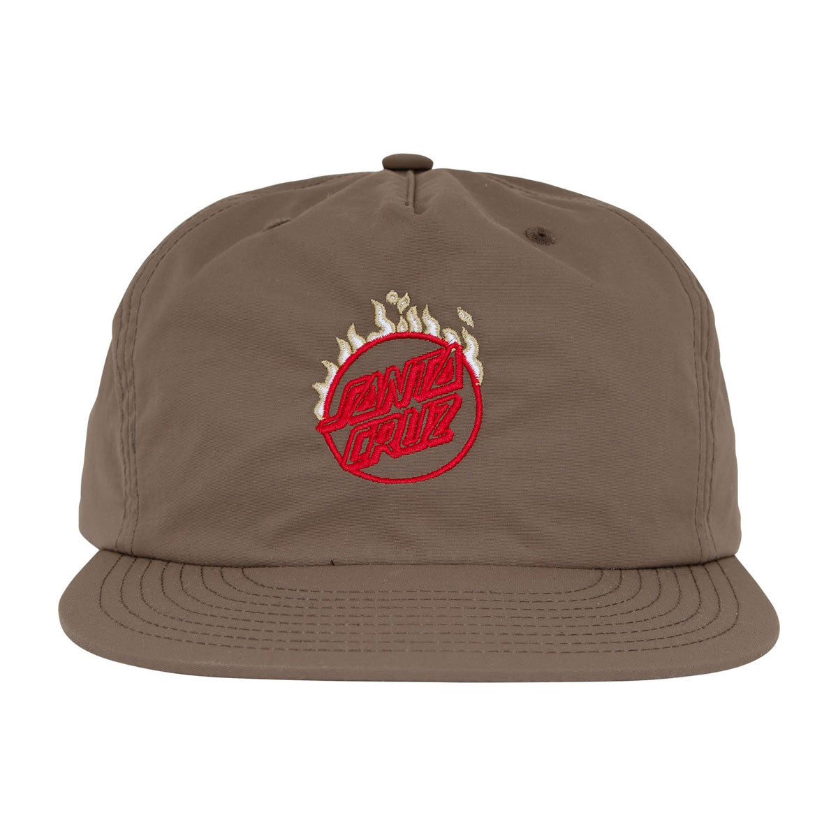 Santa Cruz Minimal Burnt Opus Snapback Hat - Walnut image 3