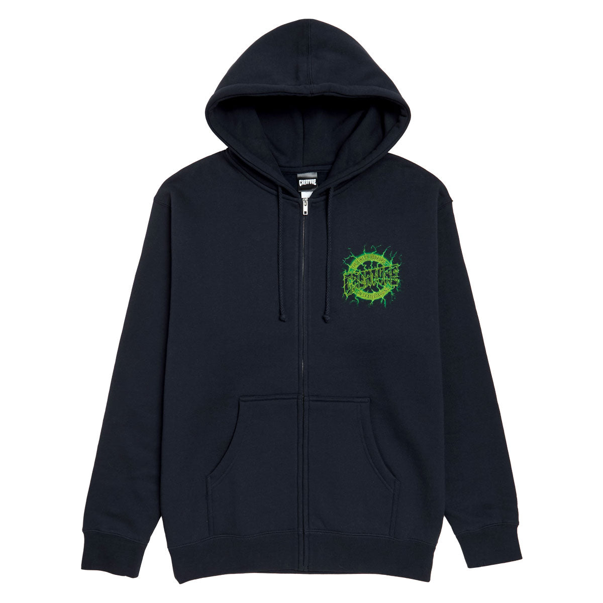Creature Finest Strike Zip Up Hoodie - Navy image 1