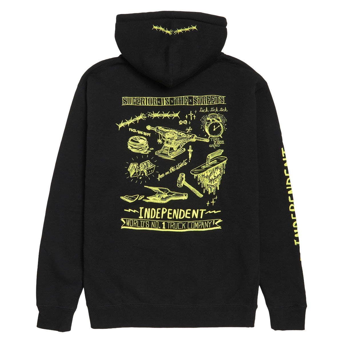 Independent Bratrud Notebook Zip Up Hoodie - Black image 2