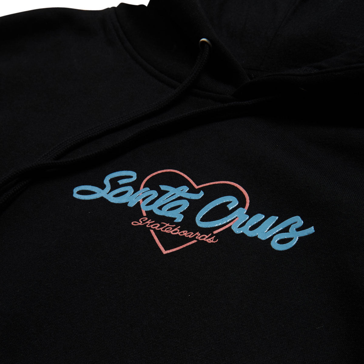 Santa Cruz Womens Love Script Center Hoodie - Black image 2