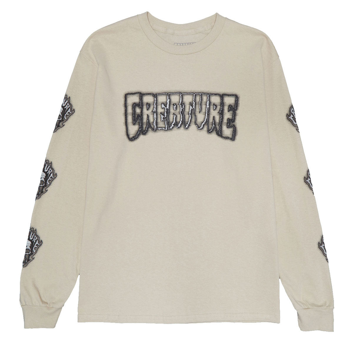 Creature Bonehead Glitch Long Sleeve T-Shirt - Sand image 1